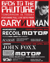 Gary Numan 2011 Venue Poster Manchester